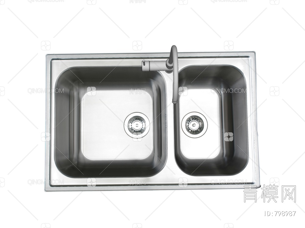 水槽 洗手槽 厨房水槽SU模型下载【ID:798987】