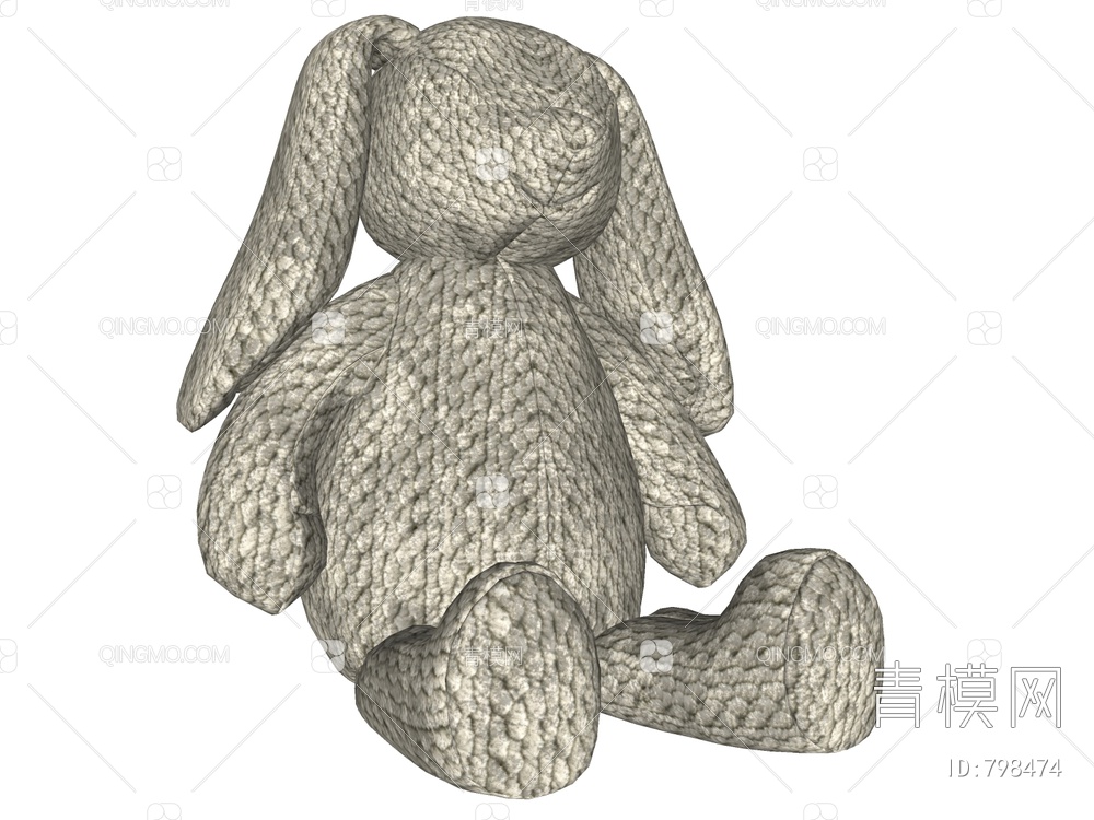 玩具摆件 兔子SU模型下载【ID:798474】