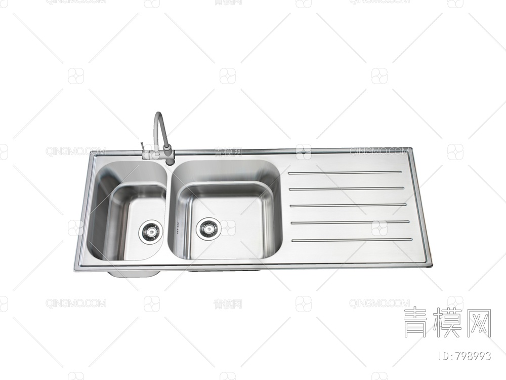 水槽 洗手槽 厨房水槽SU模型下载【ID:798993】