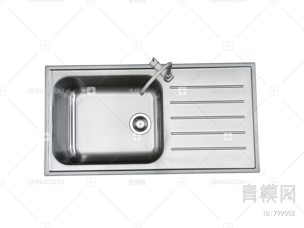 水槽 洗手槽 厨房水槽SU模型下载【ID:799002】