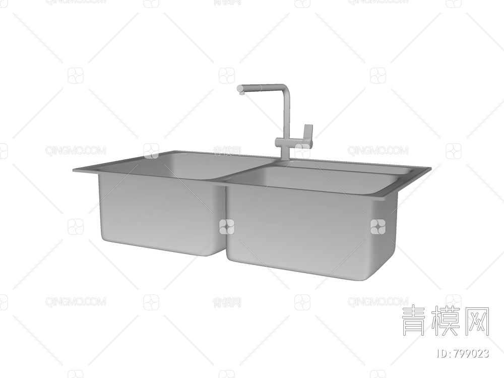 水槽 洗手槽 厨房水槽SU模型下载【ID:799023】