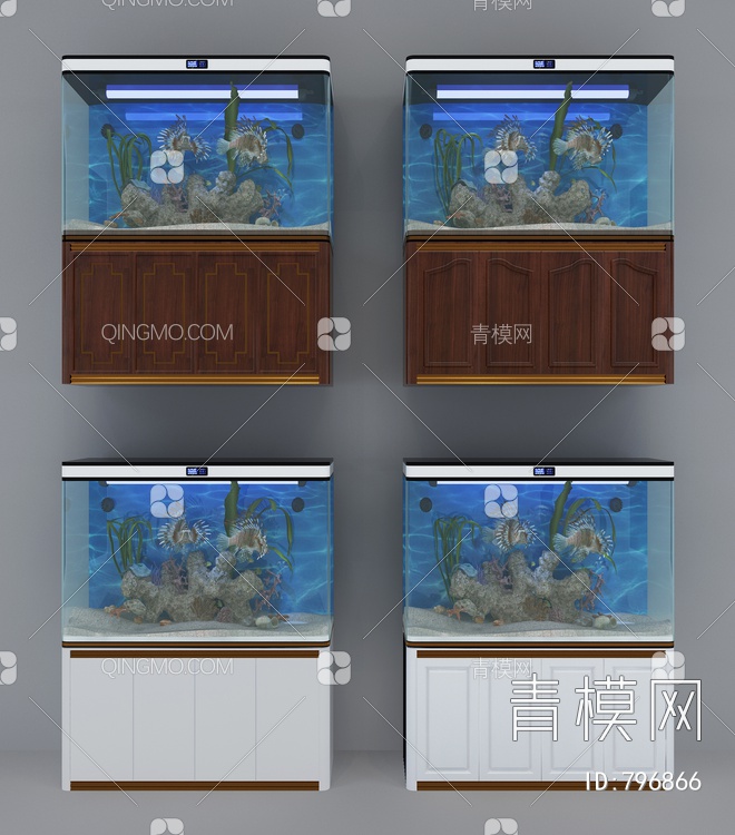 鱼缸水族3D模型下载【ID:796866】