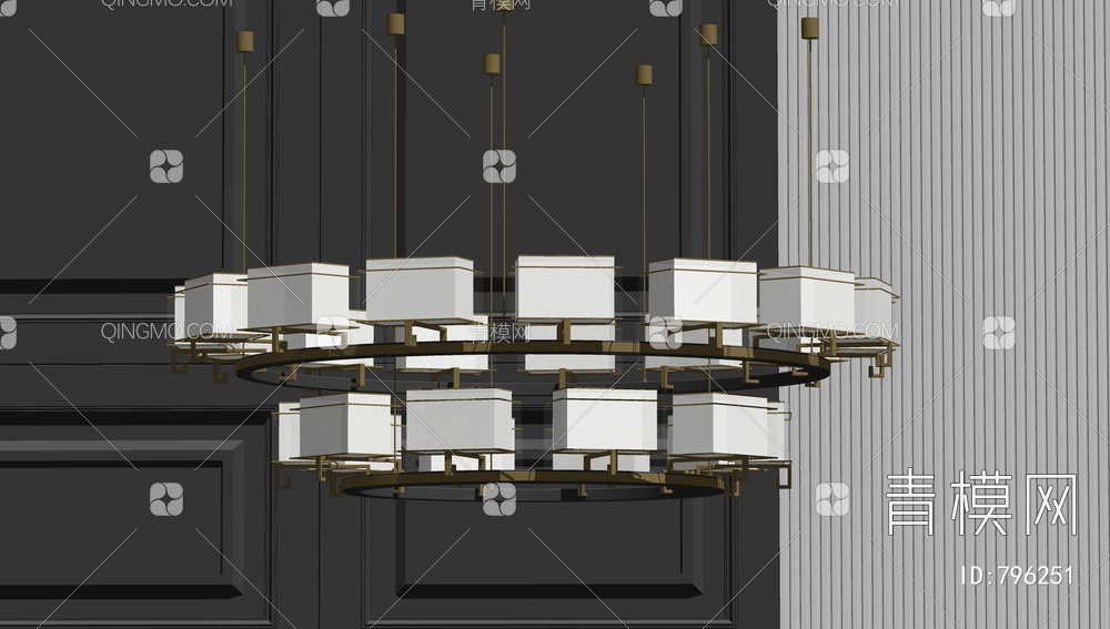 吊灯SU模型下载【ID:796251】