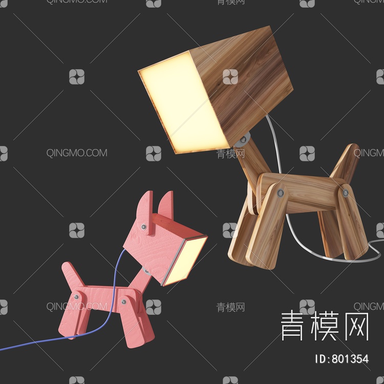 儿童台灯3D模型下载【ID:801354】