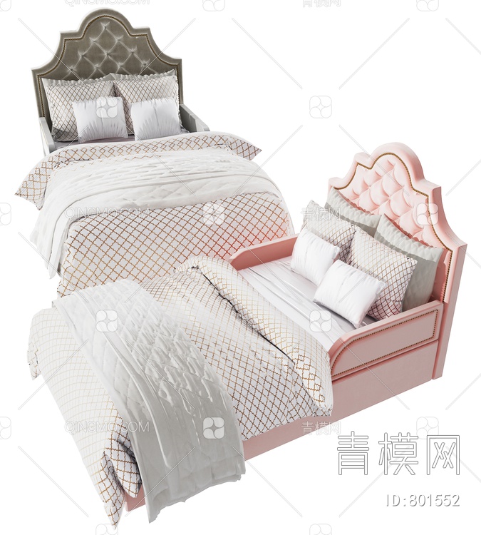 儿童床3D模型下载【ID:801552】