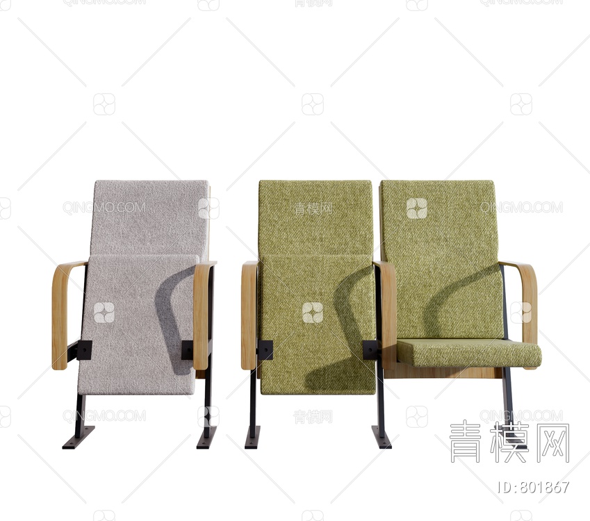 会议椅 椅子3D模型下载【ID:801867】