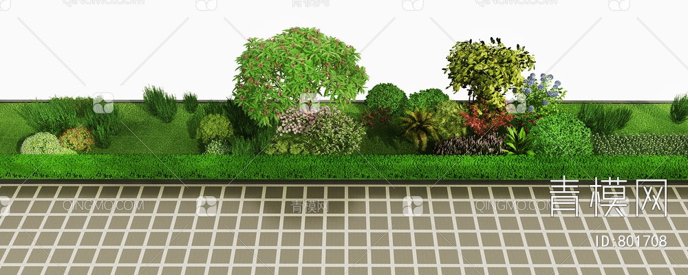 灌木花草植物3D模型下载【ID:801708】