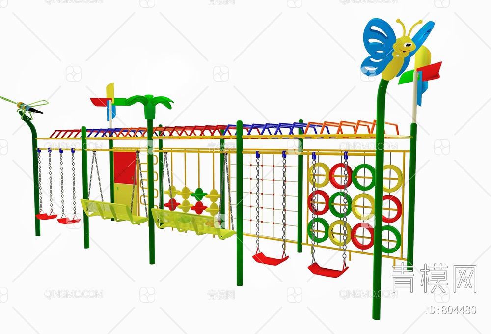 儿童攀爬娱乐设施3D模型下载【ID:804480】