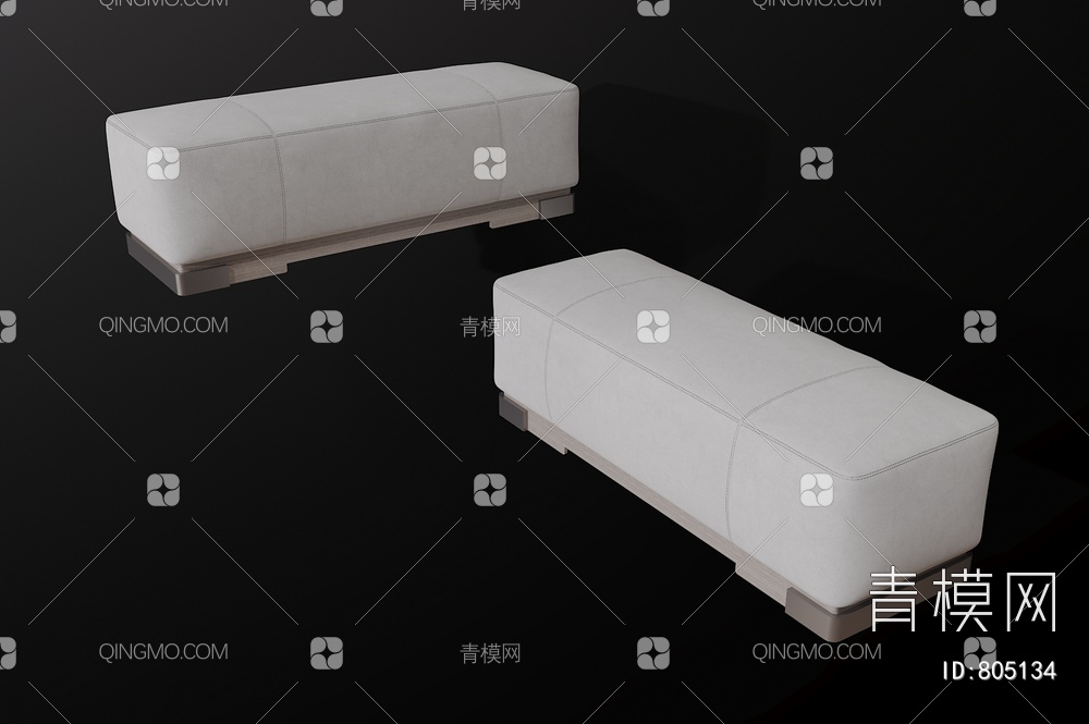 单人沙发组合3D模型下载【ID:805134】
