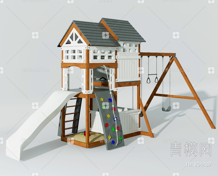 儿童攀爬滑梯3D模型下载【ID:804489】