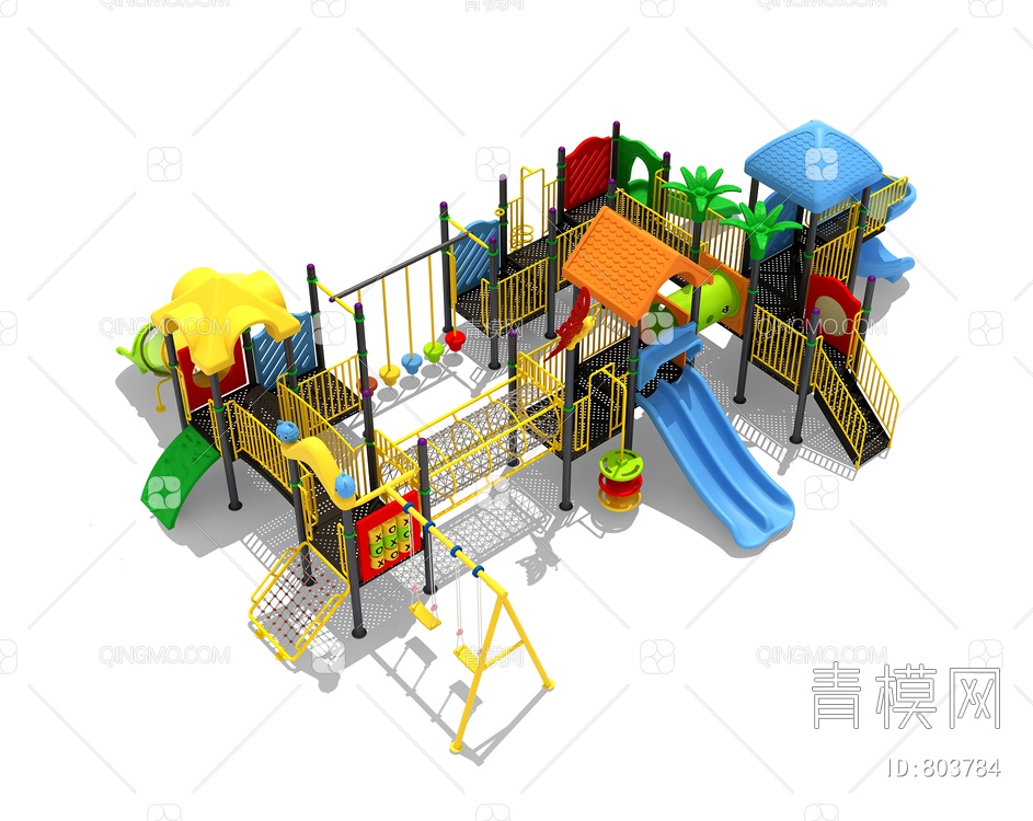 儿童滑梯3D模型下载【ID:803784】