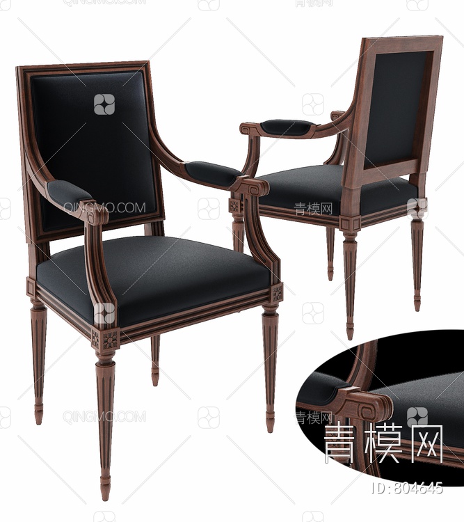 单椅3D模型下载【ID:804645】