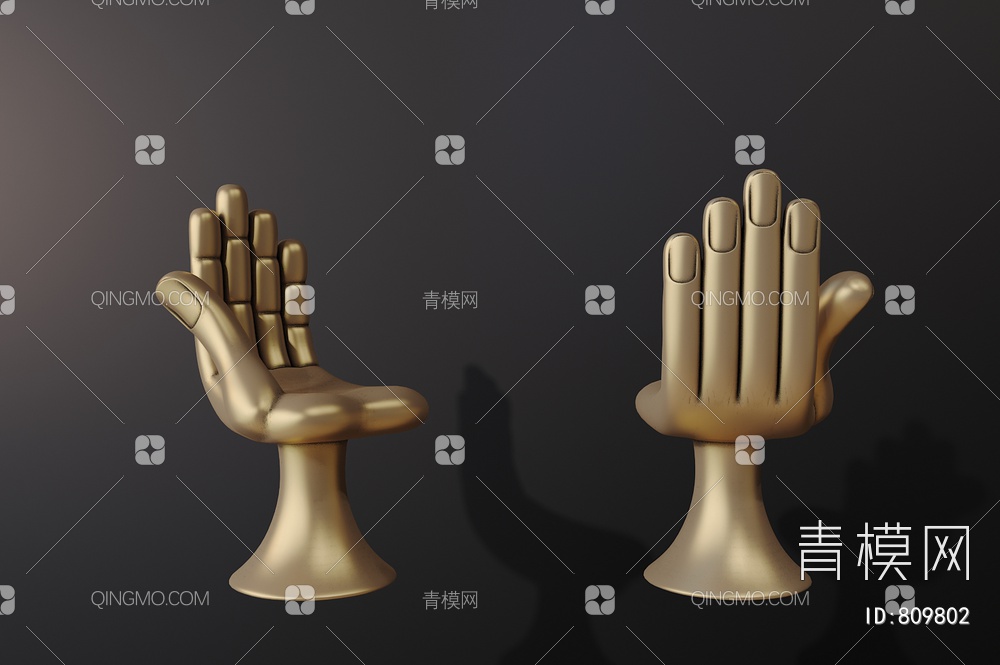 手指座椅组合3D模型下载【ID:809802】