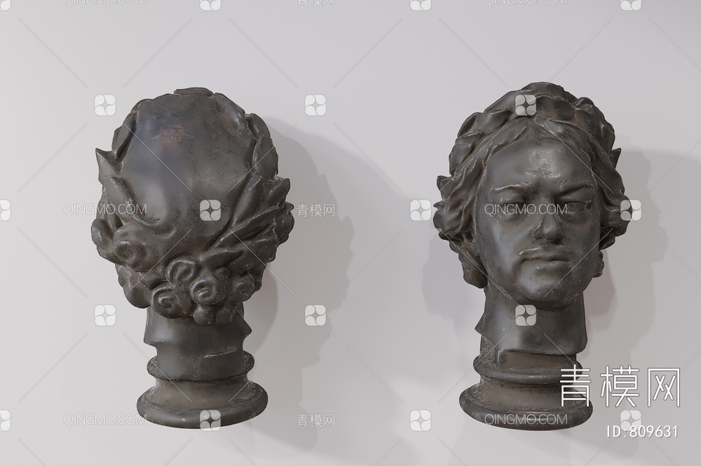 人物雕塑摆件3D模型下载【ID:809631】