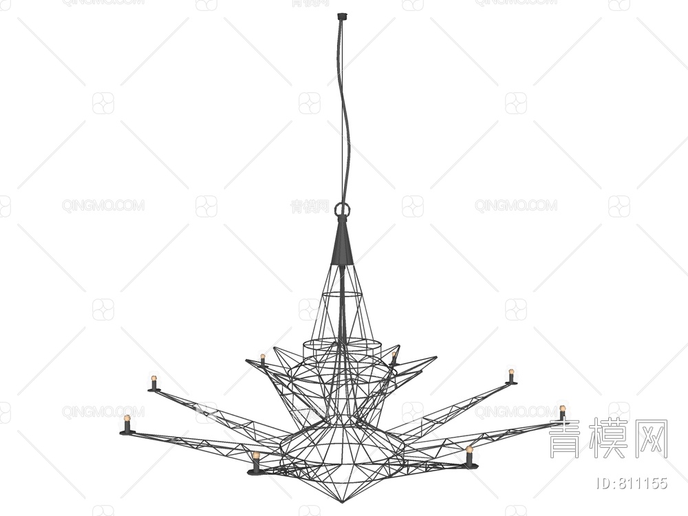 吊灯SU模型下载【ID:811155】