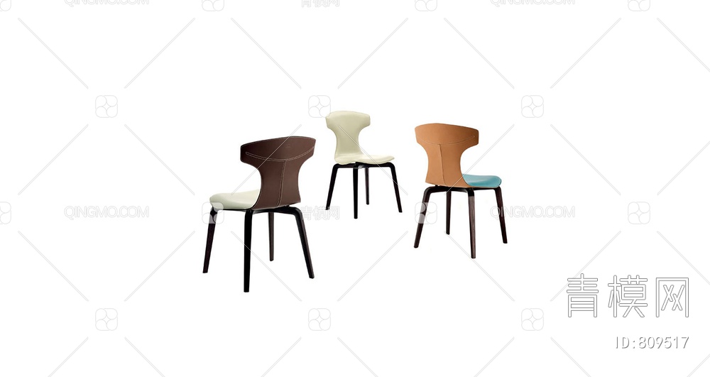个性皮革椅子3D模型下载【ID:809517】