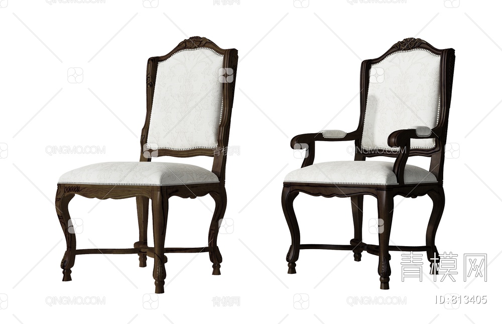 单人椅3D模型下载【ID:813405】