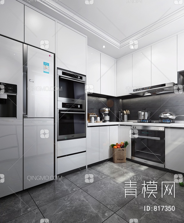 厨房橱柜3D模型下载【ID:817350】