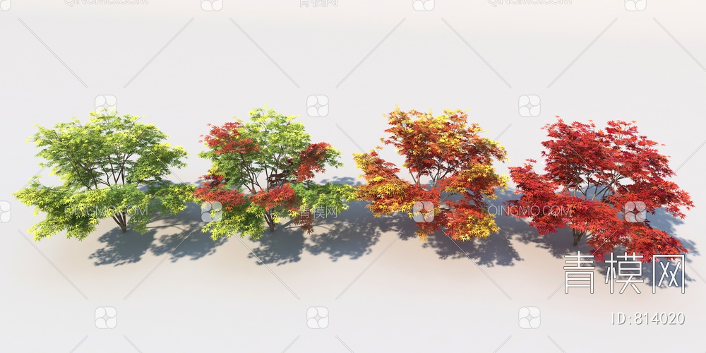 树 灌木 景观树3D模型下载【ID:814020】