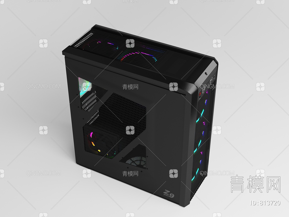 电脑主机 炫光 良机3D模型下载【ID:813720】