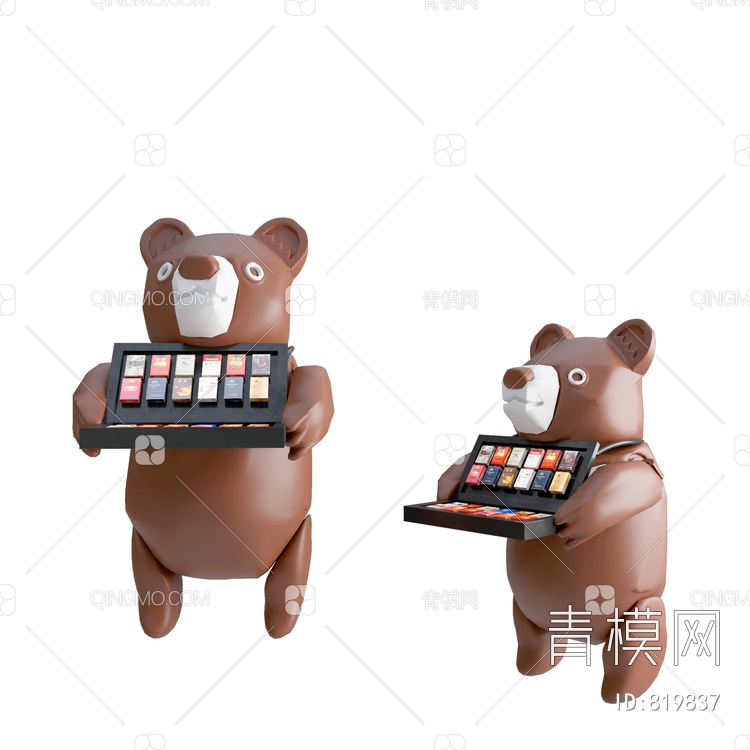灰熊商品展示架3D模型下载【ID:819837】