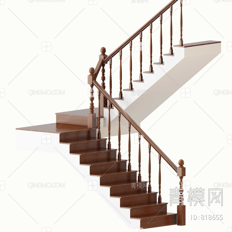 楼梯栏杆3D模型下载【ID:818655】