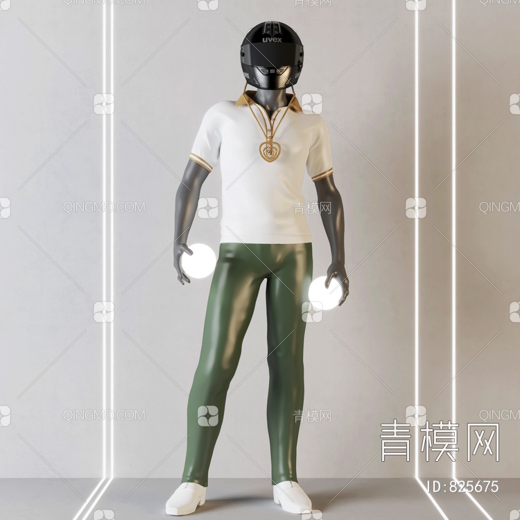 人物模特 雕塑3D模型下载【ID:825675】