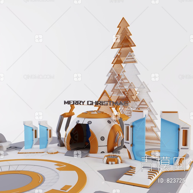 太空基地堡垒3D模型下载【ID:823725】