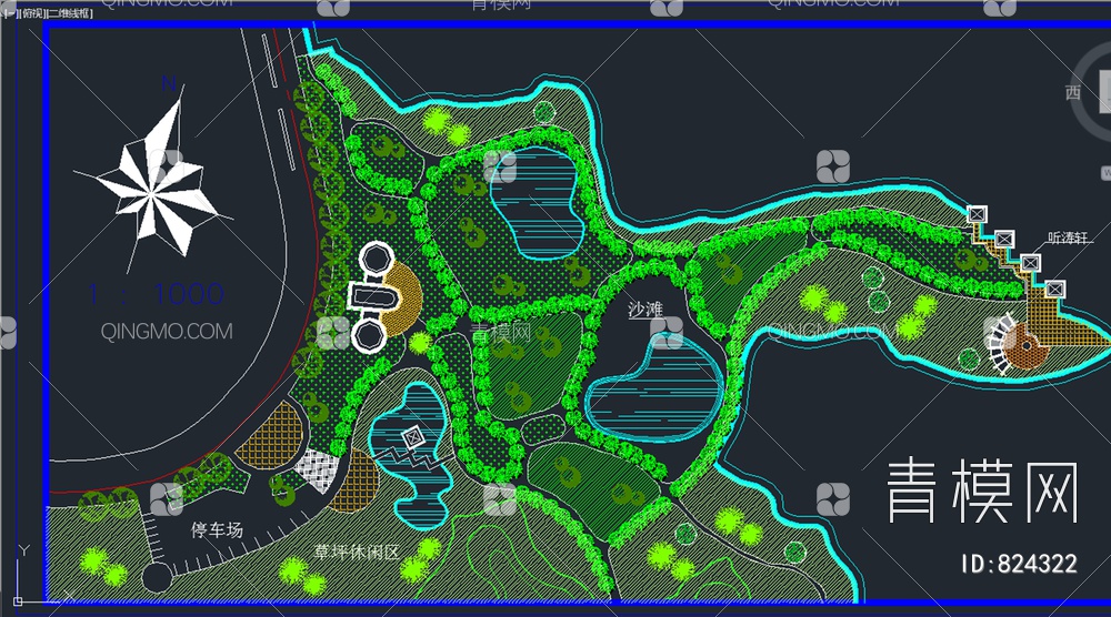 小游园景观规划图纸【ID:824322】