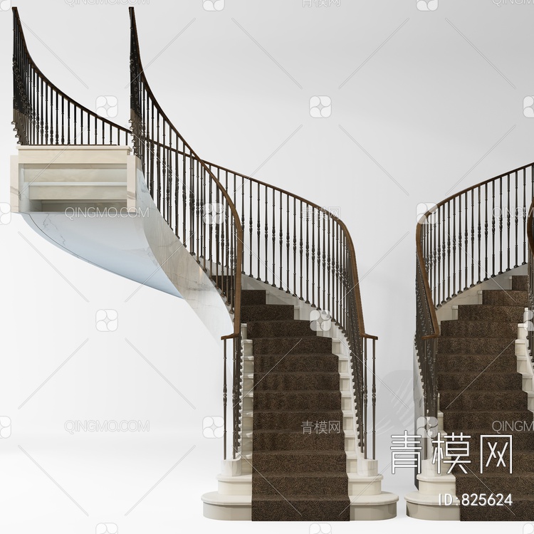 楼梯3D模型下载【ID:825624】