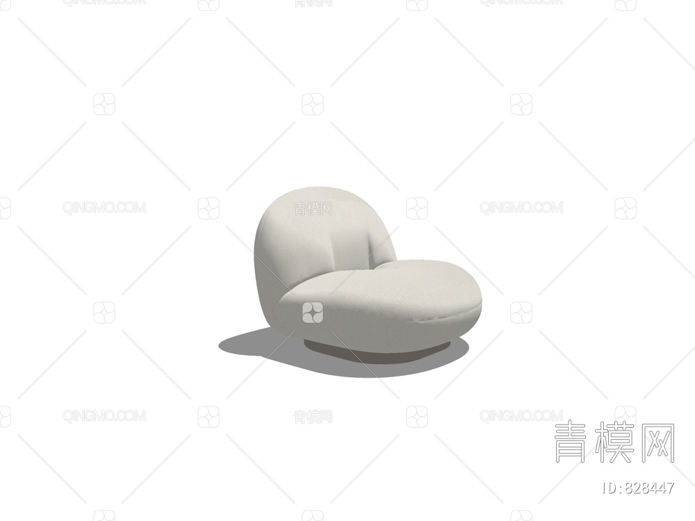 单人沙发SU模型下载【ID:828447】