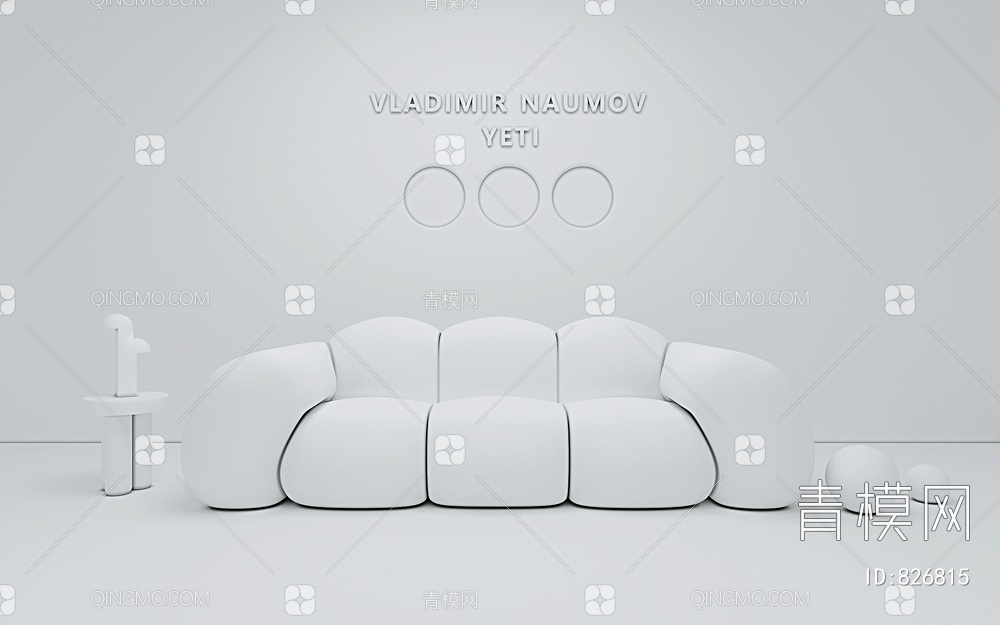 沙发，网红沙发，休闲沙发，多人沙发，异形沙发3D模型下载【ID:826815】