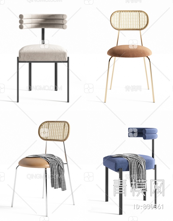 餐椅3D模型下载【ID:830361】
