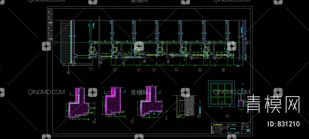 一套详细的别墅施工图及大样图【ID:831210】