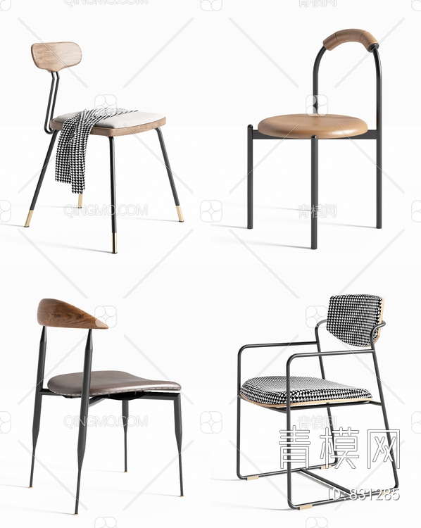 餐椅3D模型下载【ID:831285】
