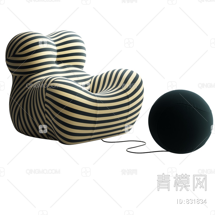 懒人沙发3D模型下载【ID:831834】
