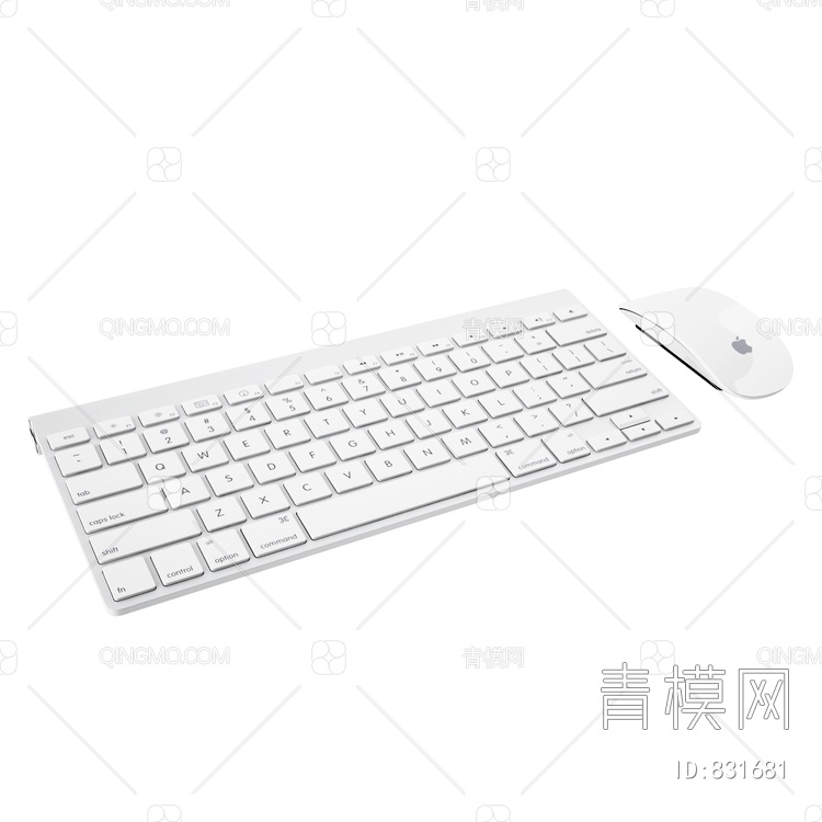 苹果键盘3D模型下载【ID:831681】