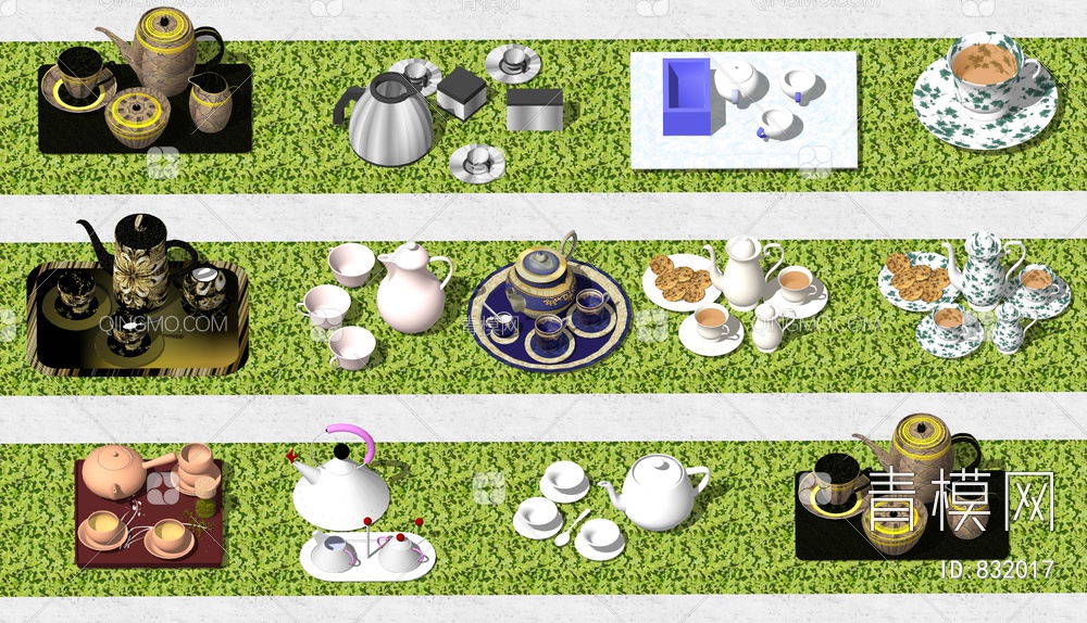 茶点SU模型下载【ID:832017】