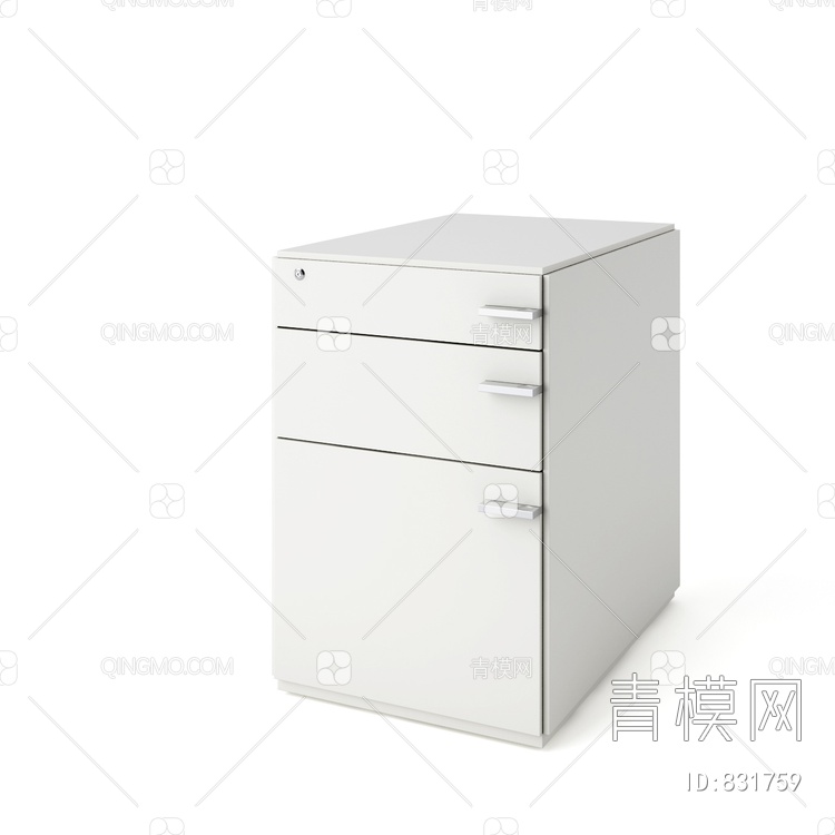 办公柜 文件柜3D模型下载【ID:831759】