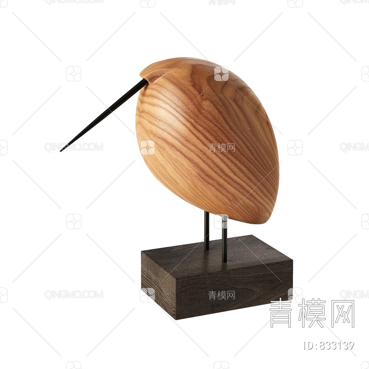 木雕摆件3D模型下载【ID:833139】