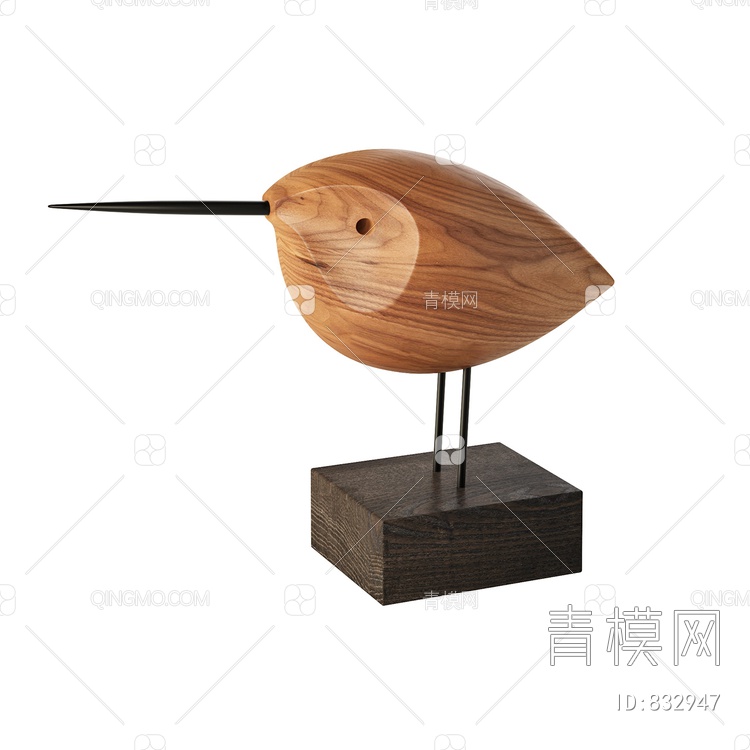 木雕摆件3D模型下载【ID:832947】