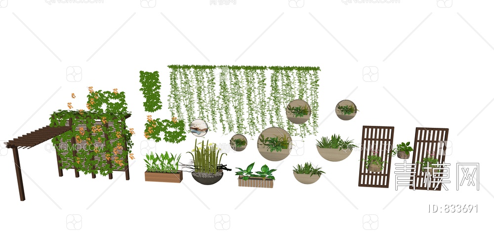 景观植物SU模型下载【ID:833691】