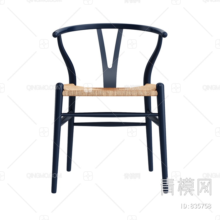 单椅 叉骨椅3D模型下载【ID:835758】