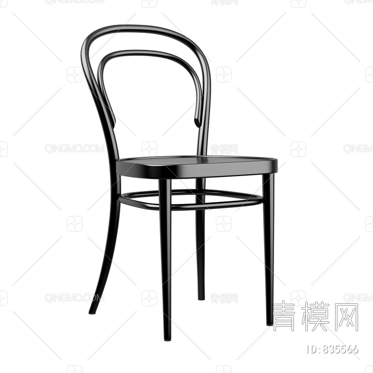 金属椅子 餐椅3D模型下载【ID:835566】