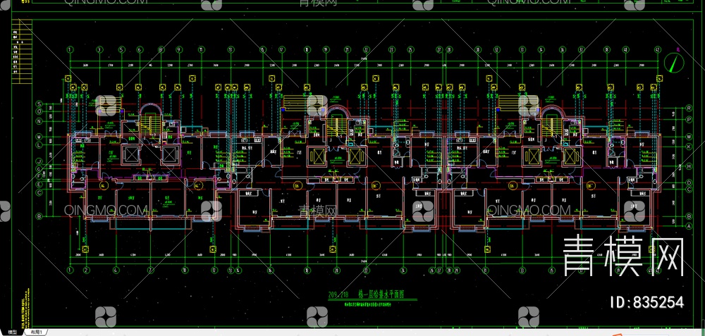 普通住宅楼给排水全套图【ID:835254】