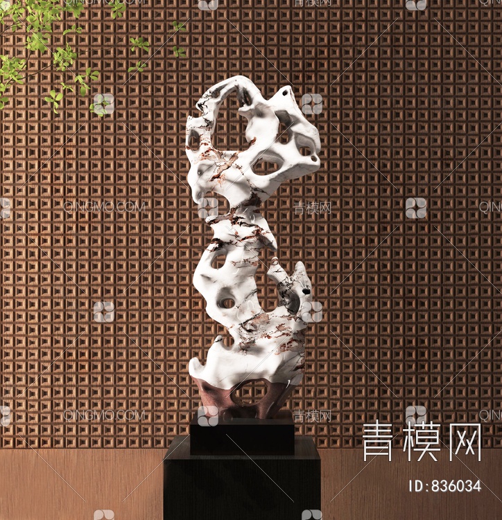 太湖石雕塑摆件3D模型下载【ID:836034】