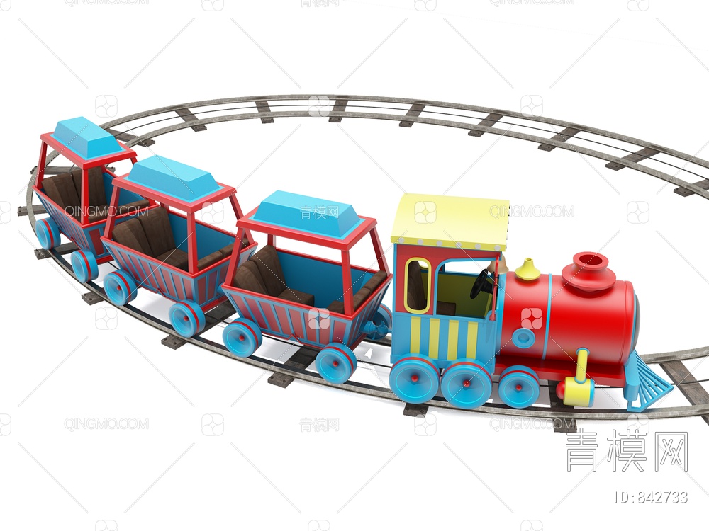 玩具小火车3D模型下载【ID:842733】