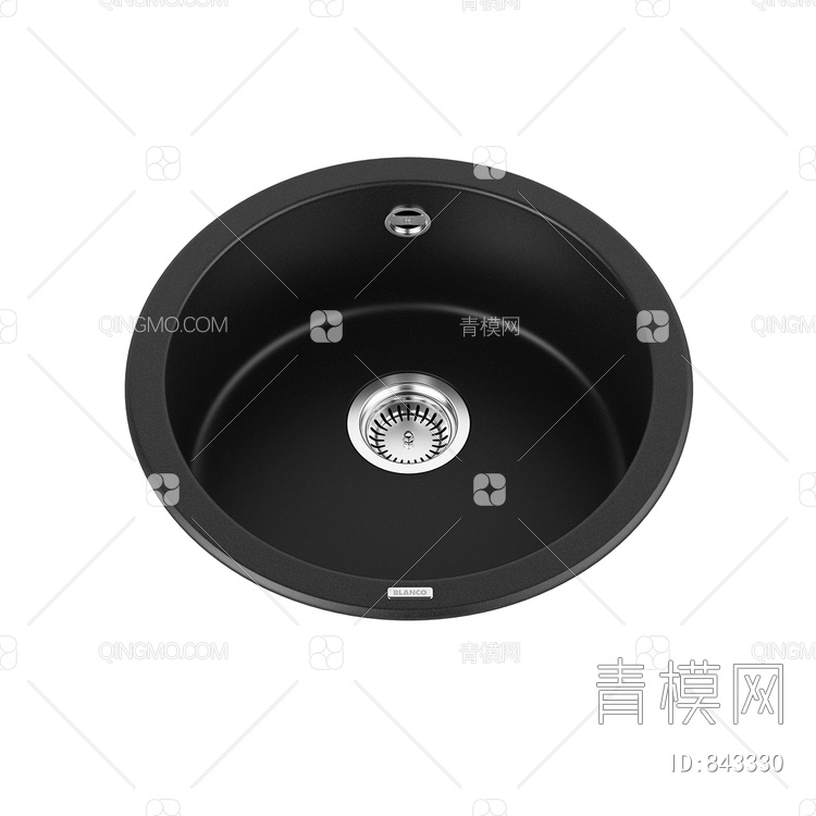 厨房水槽 圆形水槽3D模型下载【ID:843330】