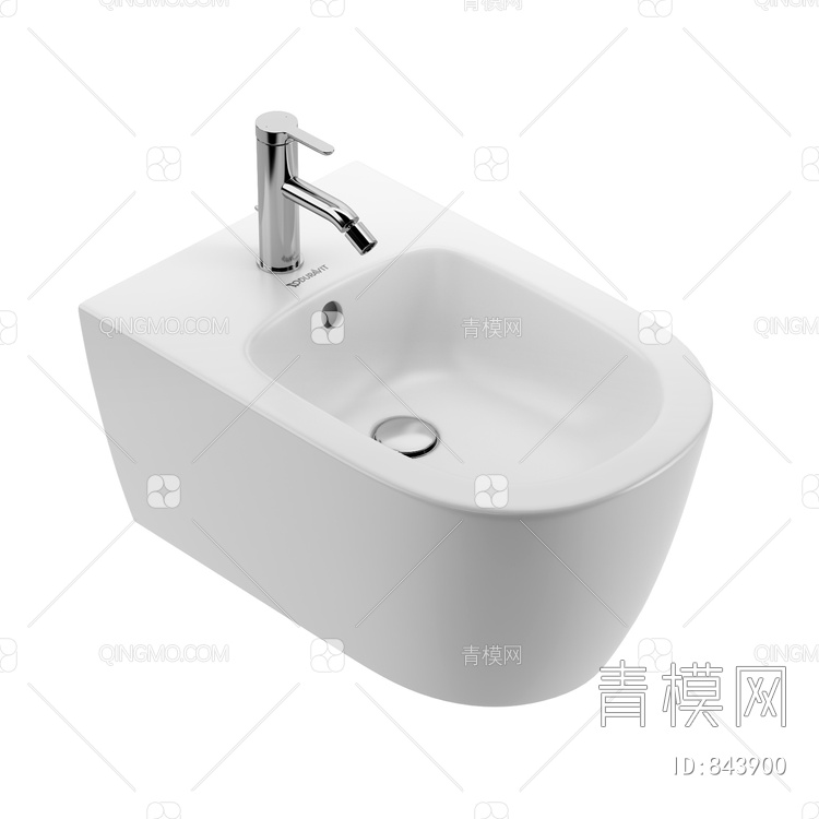 壁挂式洗手盆-duravit3D模型下载【ID:843900】