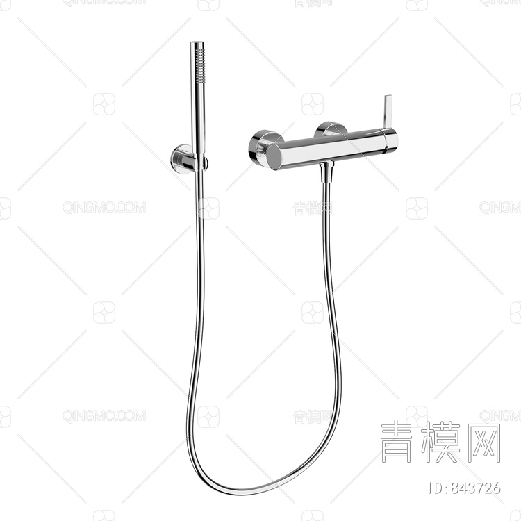 壁挂式单杆淋浴-laufen3D模型下载【ID:843726】